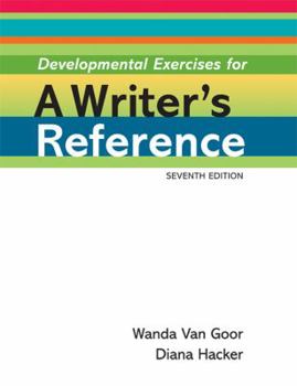 Paperback Developmental Exercises for A Writer's Reference Book