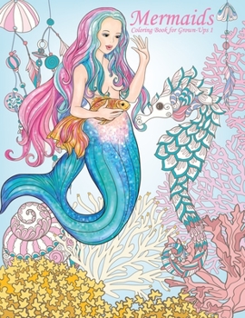 Paperback Mermaids Coloring Book for Grown-Ups 1 Book