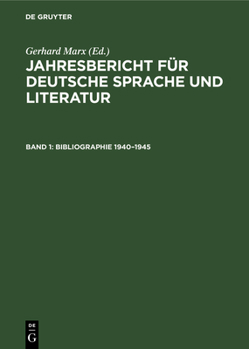 Hardcover Bibliographie 1940-1945 [German] Book