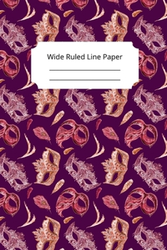 Mardi Gras Art Theme Notebook