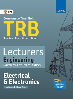 Paperback Trb 2019-20: Lecturers Engineering - Electrical & Electronics Engineering Book