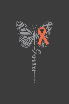 Paperback Writing About My Health Journey with Complex Regional Pain Syndrome: College Ruled Notebook (Survivor Butterfly Orange Awareness Ribbon Cover) Book