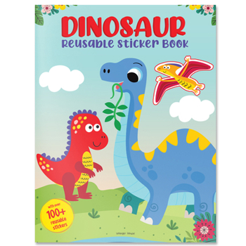 Paperback Dinosaur World: Reusable Sticker Book