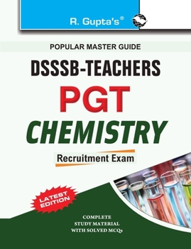 Paperback DSSSB Teachers: PGT Chemistry Exam Guide Book