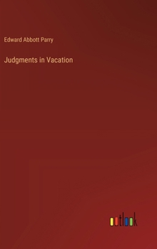 Hardcover Judgments in Vacation Book