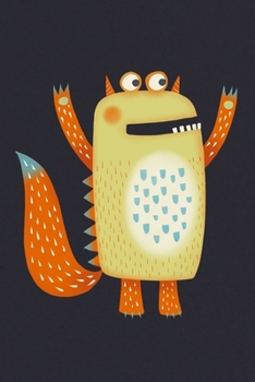 Paperback Notes: A Blank Lined Journal with Happy Orange Monster Cover Art Book