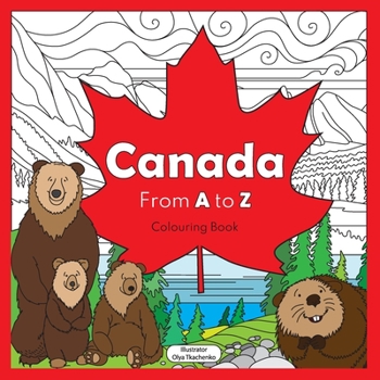 Paperback Canada from A to Z: coloring book