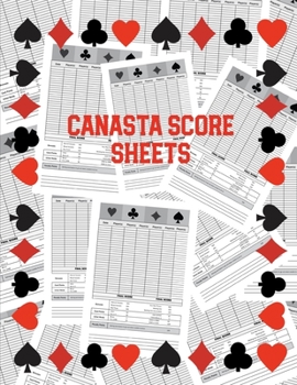 Paperback Canasta Score Sheets: Scorebook For Canasta Card Game Record Sheet Book