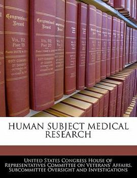 Paperback Human Subject Medical Research Book