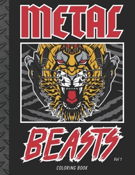 Paperback Metal Beasts: Coloring Book