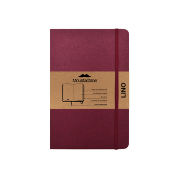 Paperback Moustachine Classic Linen Pocket Burgundy Blank Flex Book