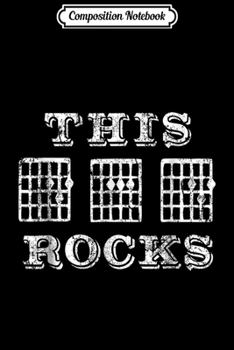Composition Notebook: Mens This Guitar Dad Rocks Music Notes Fathers Day Gift Journal/Notebook Blank Lined Ruled 6x9 100 Pages