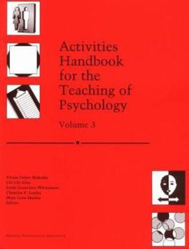 Paperback Activities Handbook for the Teaching of Psychology, Volume I Book