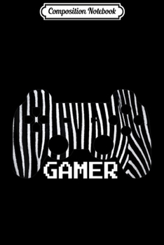 Paperback Composition Notebook: Zebra Gamer Controller Graphic Design For Gamer Boyfriend Journal/Notebook Blank Lined Ruled 6x9 100 Pages Book
