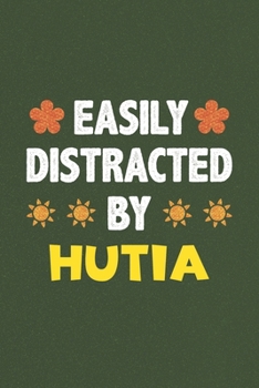 Paperback Easily Distracted By Hutia: Hutia Lovers Funny Gifts Dot Grid Journal Notebook 6x9 120 Pages Book