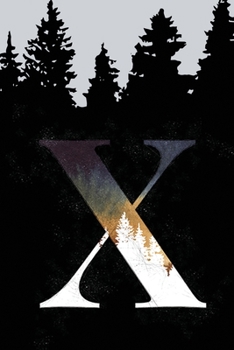 Paperback Bullet Journal with Monogram Letter X: Dotted Grid Notebook Book