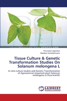 Paperback Tissue Culture & Genetic Transformation Studies On Solanum melongena L Book