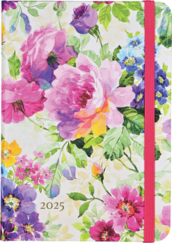 Calendar 2025 Peony Garden Weekly Planner (16 Months, Sept 2024 to Dec 2025) Book