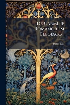 Paperback De Carmine Romanorum Elegiaco... [Latin] Book