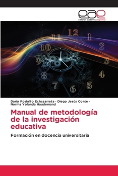 Paperback Manual de metodología de la investigación educativa [Spanish] Book