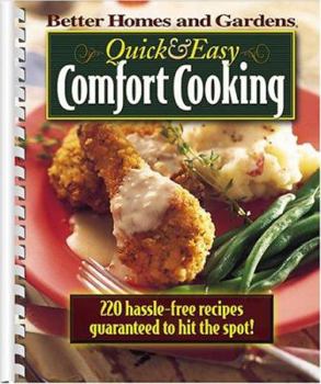 Plastic Comb Quick & Easy Comfort Cooking Book