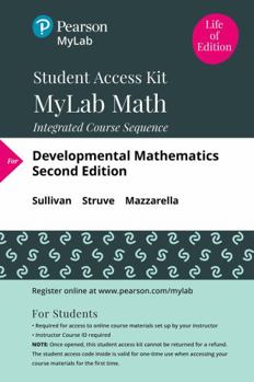 Misc. Mylab Math with Pearson Etext -- 24 Month Standalone Access Card -- Developmental Mathematics: Prealgebra, Elementary Algebra, and Intermediate Algebr Book