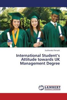 Paperback International Student's Attitude towards UK Management Degree Book