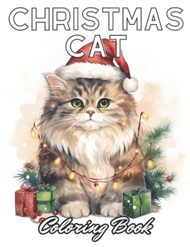 Paperback Christmas Cat Coloring Book: High Quality +100 Beautiful Designs Book