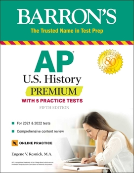 Paperback AP Us History Premium: With 5 Practice Tests Book