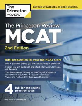 Paperback The Princeton Review McAt, 2nd Edition: Total Preparation for Your Top MCAT Score Book