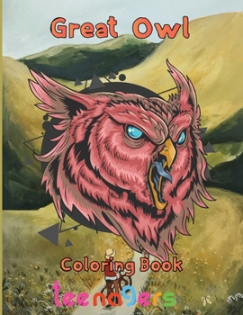 Paperback Great owl Coloring Book teenagers: 8.5''x11''/owl coloring book