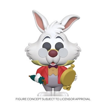 Misc. Pop Alice in Wonderland White Rabbit with Watch Vinyl Figure Book