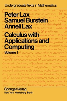 Paperback Calculus with Applications and Computing: Volume 1 Book