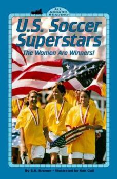 Hardcover U.S. Soccer Superstars GB: The Women Are Winners! (All Aboard Reading) Book