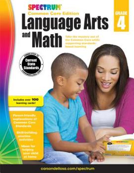 Paperback Spectrum Language Arts and Math, Grade 4 Book
