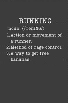 Paperback Running: Funny Runner Gifts - Small Lined Writing Journal or Notebook (Card Alternative) (Definition, Humor) Book