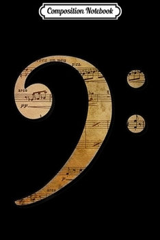 Composition Notebook: Bass Clef Sheet Music  Journal/Notebook Blank Lined Ruled 6x9 100 Pages