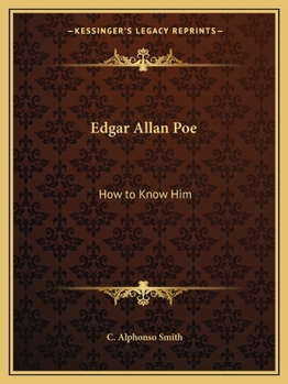 Paperback Edgar Allan Poe: How to Know Him Book