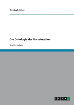 Paperback Die Ontologie der Vorsokratiker [German] Book