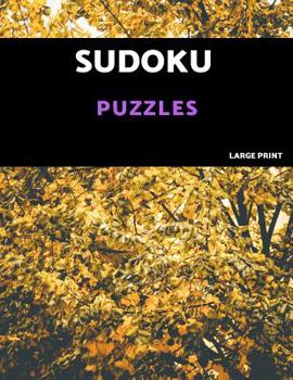 Paperback Sudoku Puzzles Large Print: 80 Hard Sudoku Puzzle Book. One puzzle per page with room to work. [Large Print] Book