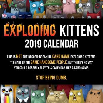 Calendar Exploding Kittens 2019 Wall Calendar Book