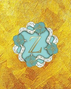 Paperback Z: Monogram Initial Z Notebook for Ladies, 100 College Ruled Pages, 8 X 10, Softcover Book