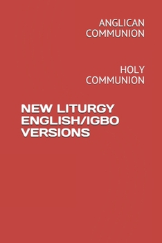 Paperback New Liturgy English/Igbo Versions: Holy Communion Book