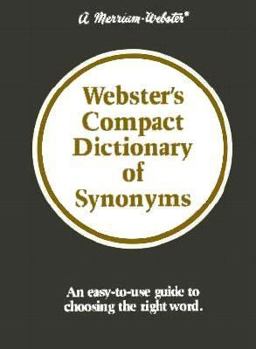 Hardcover Webster's Compact Dictionary of Synonyms Book