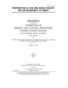 Proposed fiscal year 2006 budget request for the Department of Energy