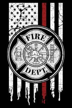 Paperback Fire Dept.: Firefighter Lined Notebook Journal 6x9 Book