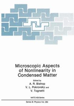 Paperback Microscopic Aspects of Nonlinearity in Condensed Matter Book