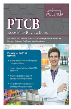 Paperback Ptcb: Exam Prep Review Book 2019-2020 Book