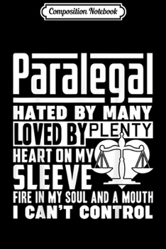 Composition Notebook: Paralegal  - Paralegal s Journal/Notebook Blank Lined Ruled 6x9 100 Pages