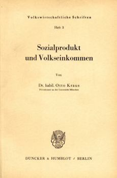 Paperback Sozialprodukt Und Volkseinkommen. [German] Book
